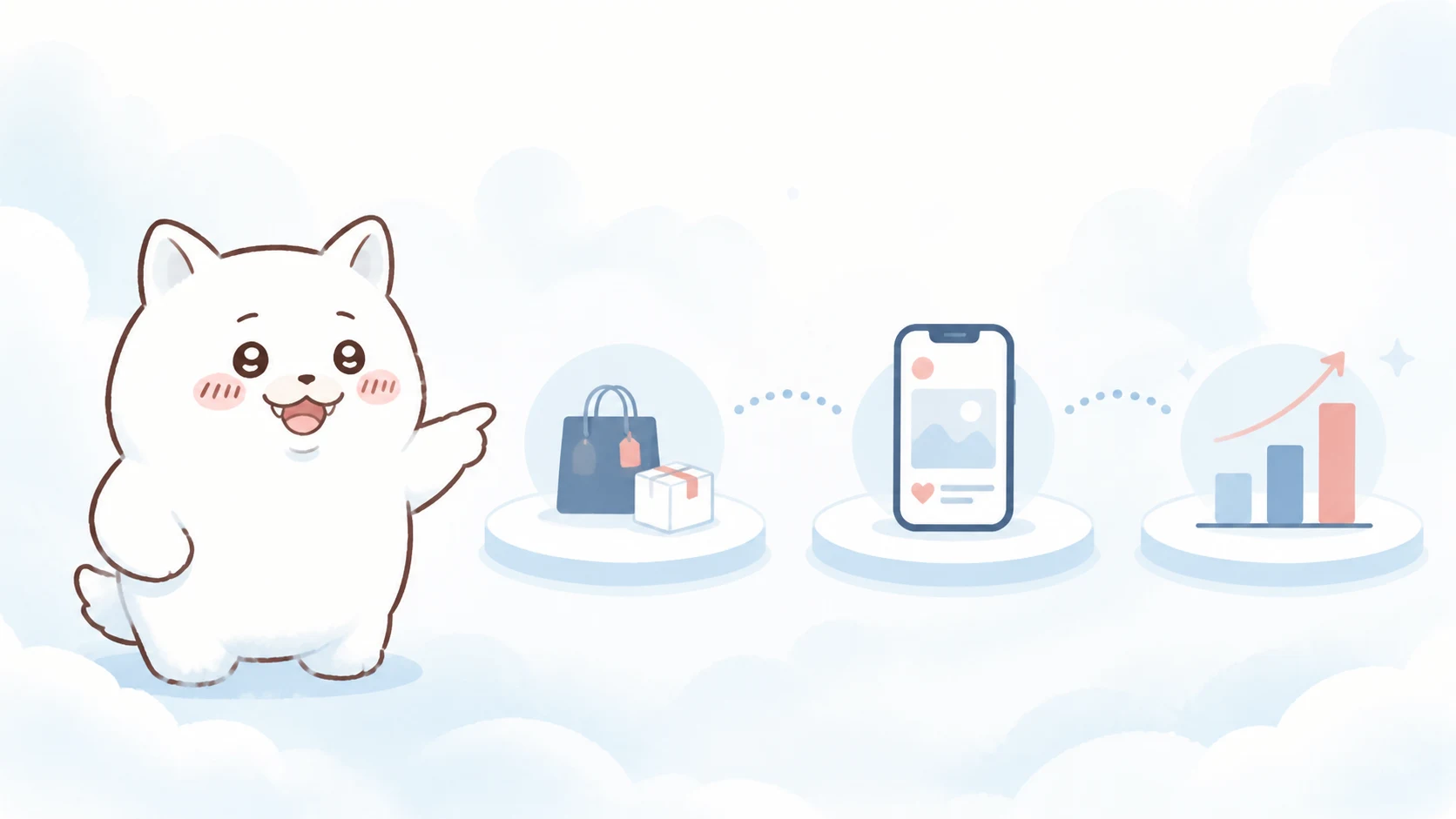 商品選び、Xでの発信、売上改善までの道を案内するぱうう